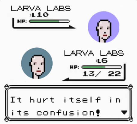 Larva Labs Pokémon meme